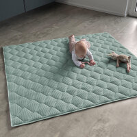 Sanosoft® Krabbeldecke - rutsch- & wasserfest - Made in Germany Mint 130x150cm