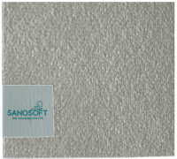 Sanosoft ovale Krabbelmatte 160x200cm - "made in Germany" - Öko-Tex 100 - Hellgrau