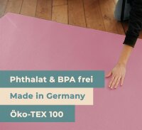 Sanosoft ovale Krabbelmatte 160x200cm - "made in Germany" - Öko-Tex 100 - Rosa