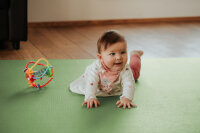 Sanosoft® Krabbelmatte Made in Germany & Öko-Tex - 120cm X 100cm Olivgrün