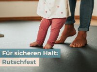 Sanosoft® Krabbelmatte Made in Germany & Öko-Tex - 120cm X 100cm Olivgrün