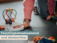 Krabbelunterlage SanoSoft XXL "made in Germany" - Öko-Tex 100 | 180x460cm Olivgrün