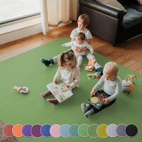 Krabbelunterlage SanoSoft XXL "made in Germany" - Öko-Tex 100 | 180x460cm Olivgrün