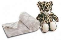Biederlack Kuscheltier Leopardin Cleo & Kuscheldecke...