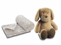 Biederlack Kuscheltier Hund Max & Kuscheldecke...