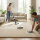 Sanosoft samtweicher und kuscheliger Krabbelteppich Sand / Beige 100 x 150 cm