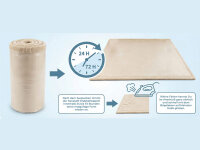 Sanosoft samtweicher und kuscheliger Krabbelteppich Sand / Beige 200 x 300 cm