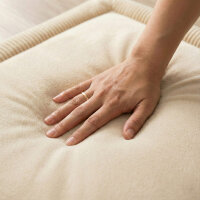Sanosoft samtweicher und kuscheliger Krabbelteppich Sand / Beige 160x230cm