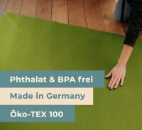 Krabbelunterlage SanoSoft XXL "made in Germany" - Öko-Tex 100 180x200cm Grün
