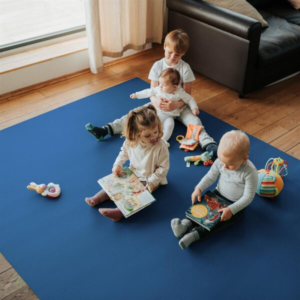 Krabbelunterlage SanoSoft XXL "made in Germany" - Öko-Tex 100 180x220cm Blau