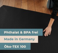 Krabbelunterlage SanoSoft "made in Germany" - Öko-Tex 100 80x220cm schwarz