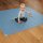 Sanosoft® Krabbelmatte –  Made in Germany, Öko-Tex Anti-Rutsch Krabbelunterlage: größte Auswahl an Farben und Größen - 160cm X 160cm Hellblau