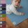 Sanosoft® Krabbelmatte –  Made in Germany, Öko-Tex Anti-Rutsch Krabbelunterlage: größte Auswahl an Farben und Größen - 160cm X 160cm Hellblau