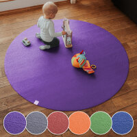 Runde Krabbelunterlage SanoSoft "made in Germany" - Öko-Tex 100 Lila 160cm